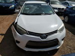 2016 Toyota Corolla L Белый vin: 2T1BURHE6GC500892