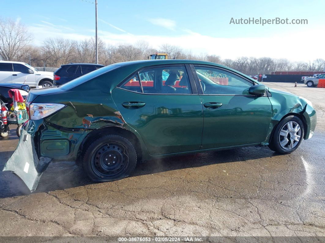 2016 Toyota Corolla Le Green vin: 2T1BURHE6GC503906