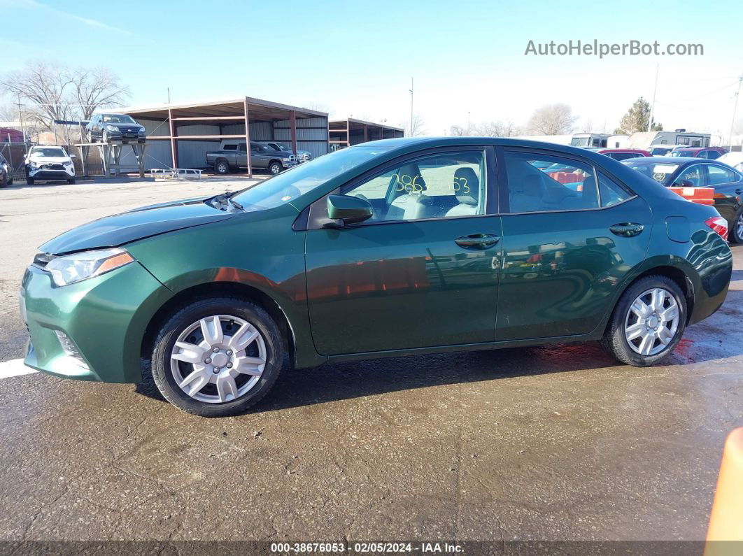 2016 Toyota Corolla Le Green vin: 2T1BURHE6GC503906