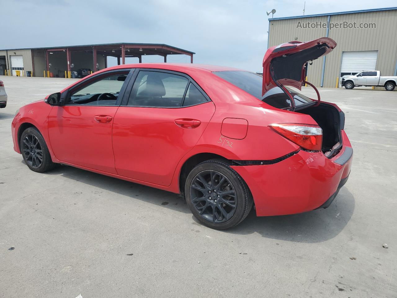 2016 Toyota Corolla L Red vin: 2T1BURHE6GC517305