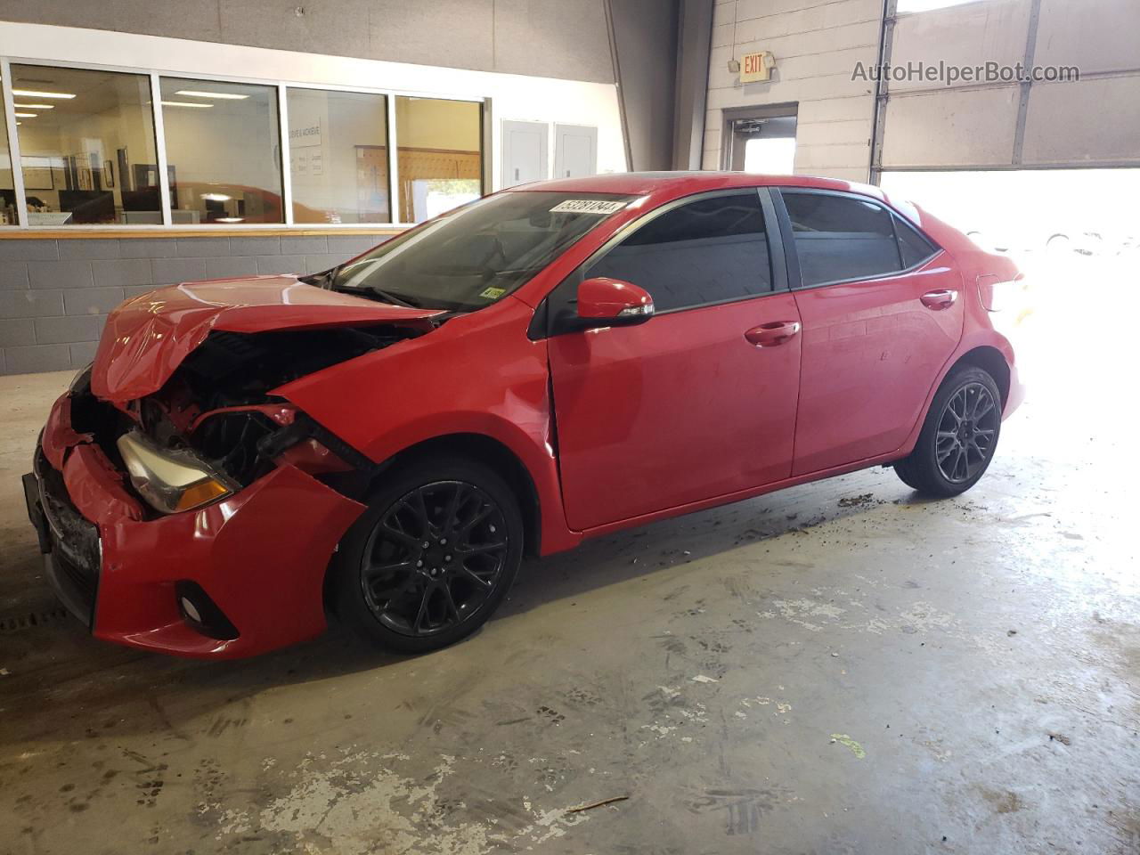 2016 Toyota Corolla L Red vin: 2T1BURHE6GC543709