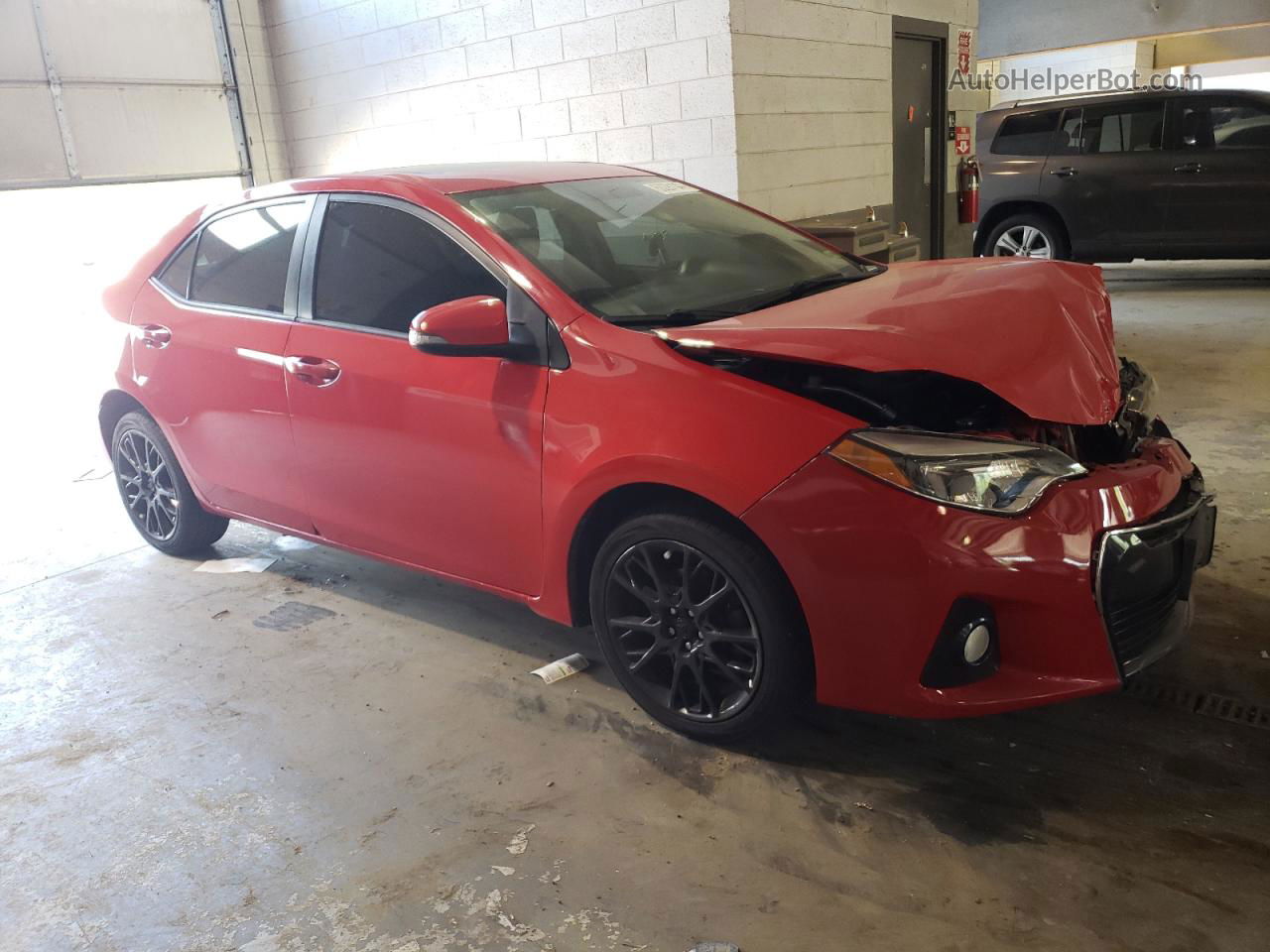 2016 Toyota Corolla L Красный vin: 2T1BURHE6GC543709