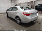 2016 Toyota Corolla Le Серебряный vin: 2T1BURHE6GC544181