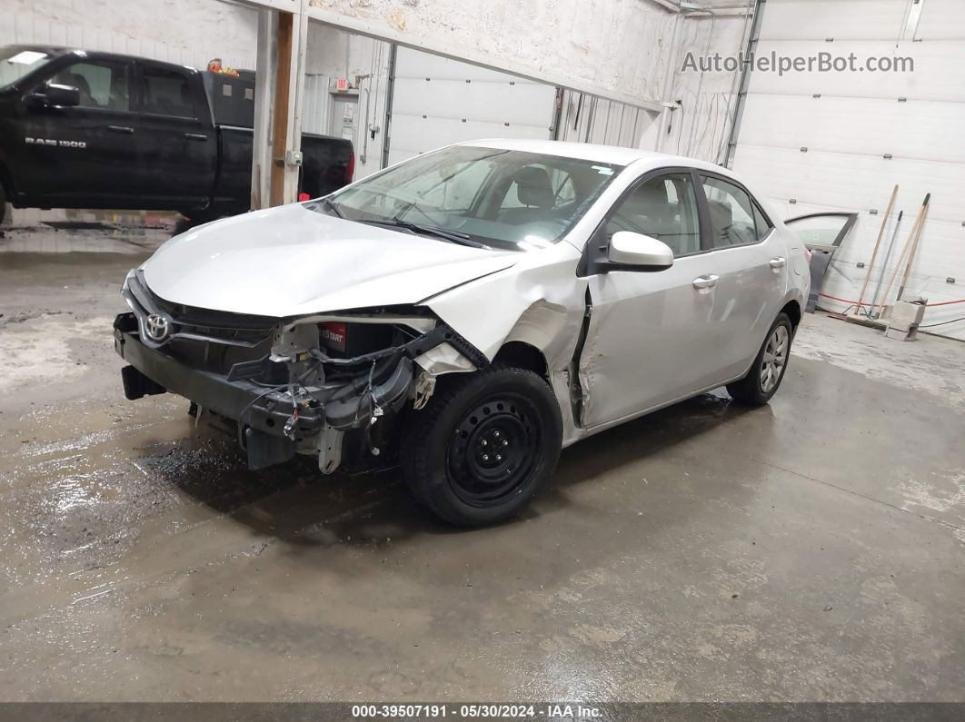 2016 Toyota Corolla Le Серебряный vin: 2T1BURHE6GC544181