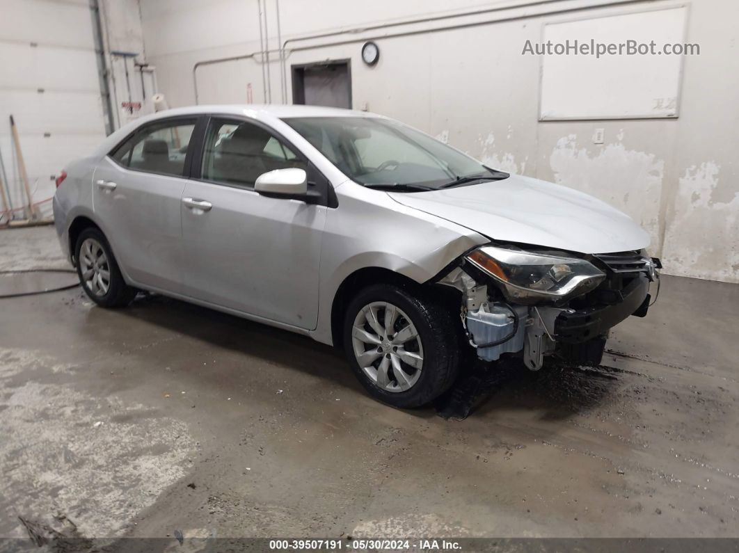 2016 Toyota Corolla Le Silver vin: 2T1BURHE6GC544181