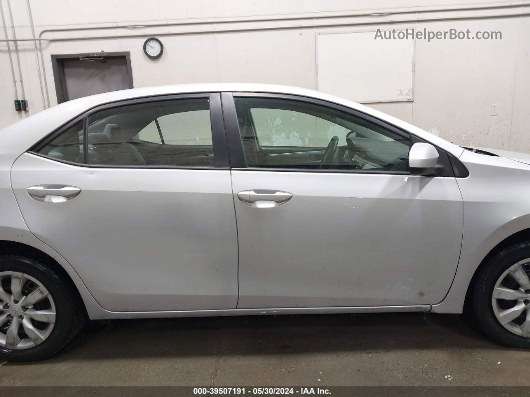 2016 Toyota Corolla Le Silver vin: 2T1BURHE6GC544181