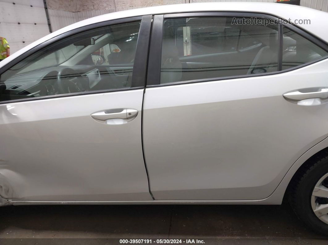 2016 Toyota Corolla Le Silver vin: 2T1BURHE6GC544181