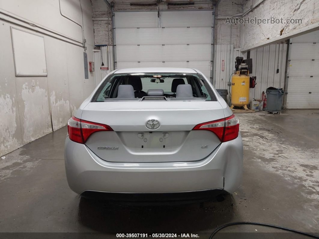 2016 Toyota Corolla Le Silver vin: 2T1BURHE6GC544181