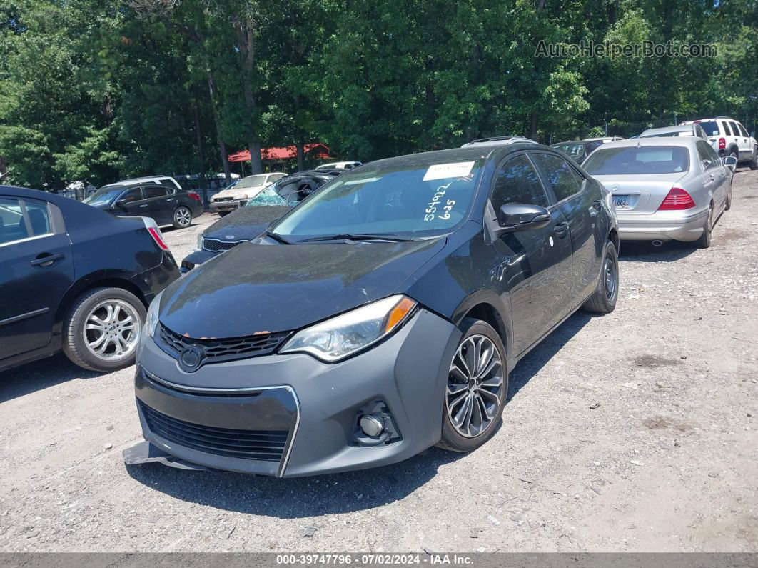 2016 Toyota Corolla S Plus Black vin: 2T1BURHE6GC554922