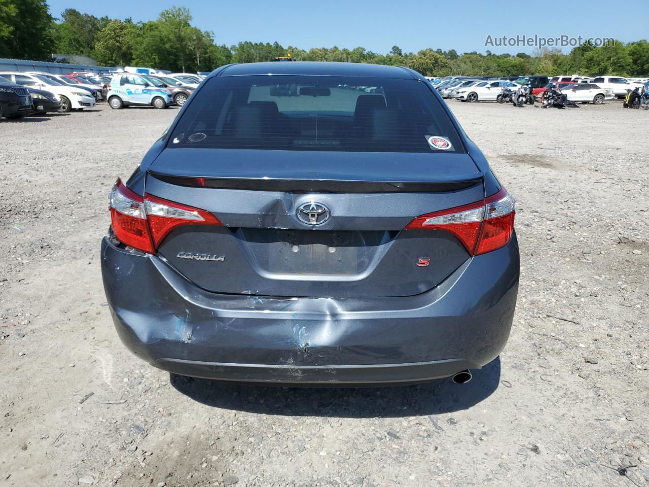 2016 Toyota Corolla L Синий vin: 2T1BURHE6GC578816