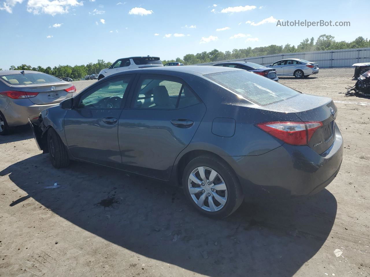 2016 Toyota Corolla L Gray vin: 2T1BURHE6GC598225