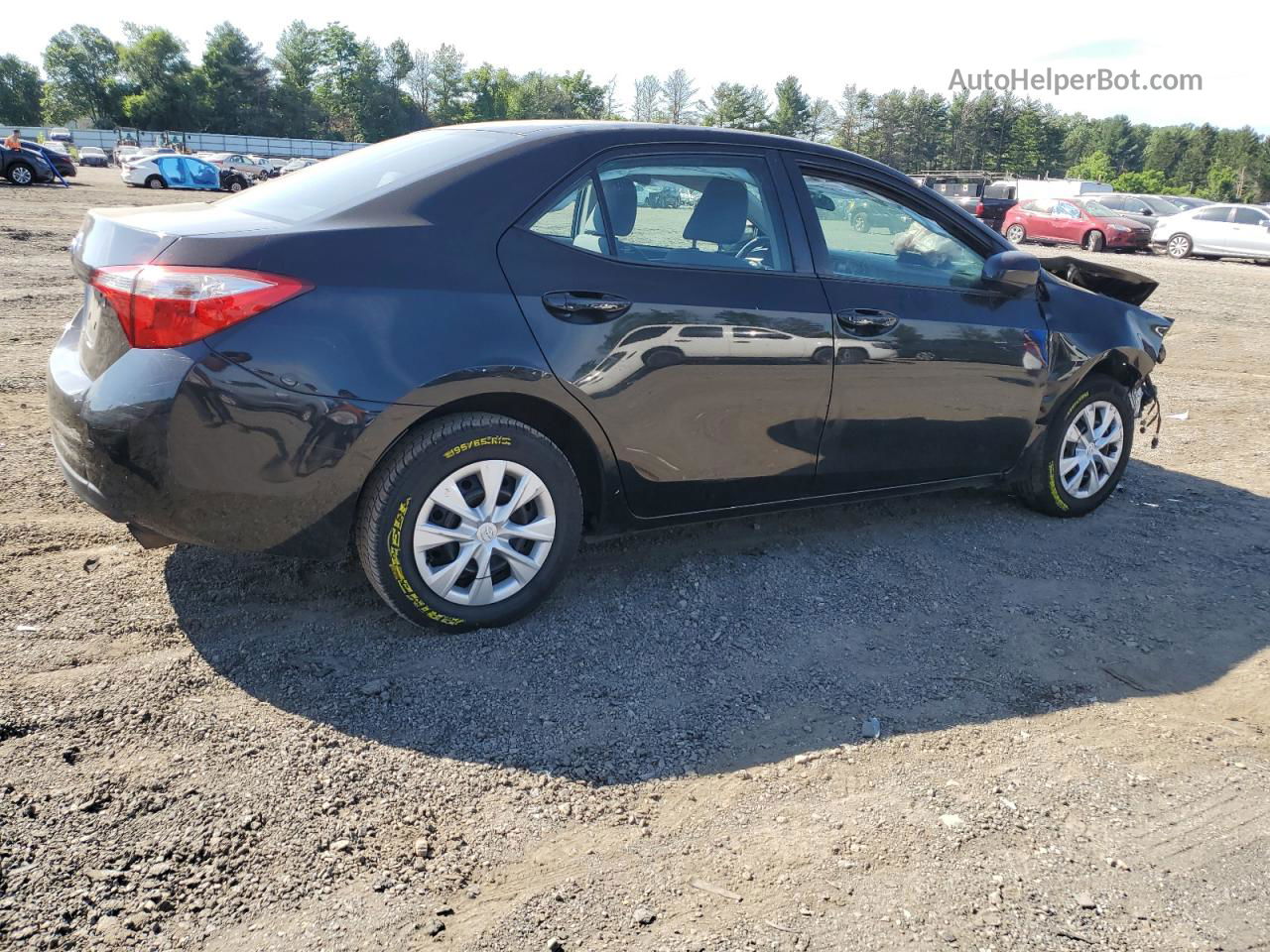 2016 Toyota Corolla L Black vin: 2T1BURHE6GC598709