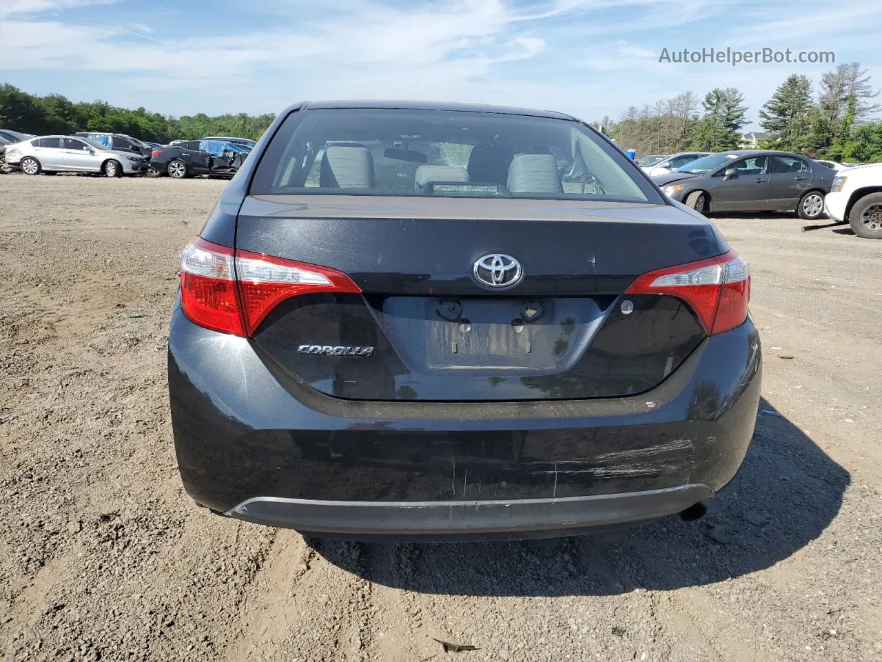 2016 Toyota Corolla L Черный vin: 2T1BURHE6GC598709