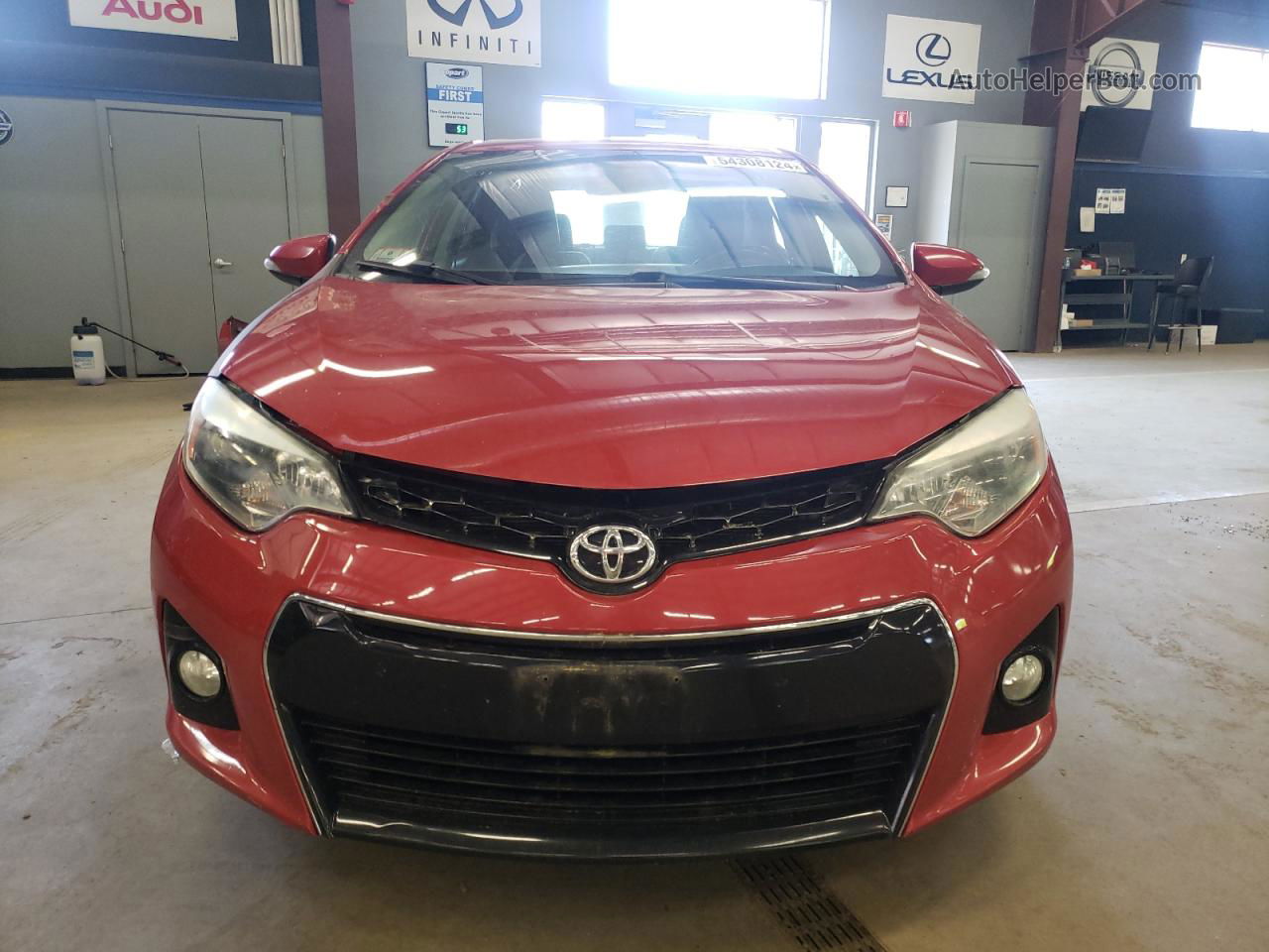 2016 Toyota Corolla L Red vin: 2T1BURHE6GC610602