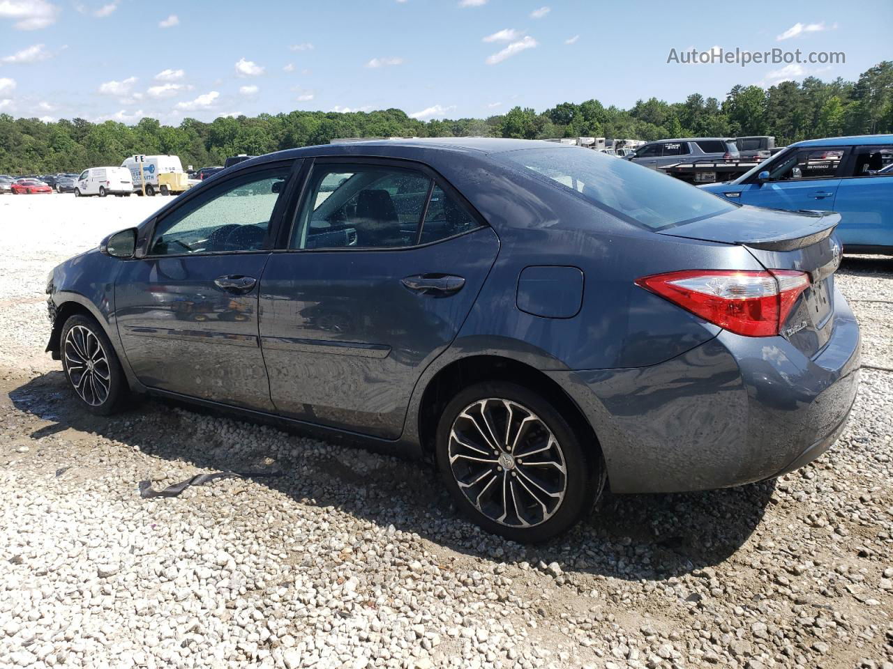 2016 Toyota Corolla L Gray vin: 2T1BURHE6GC624273