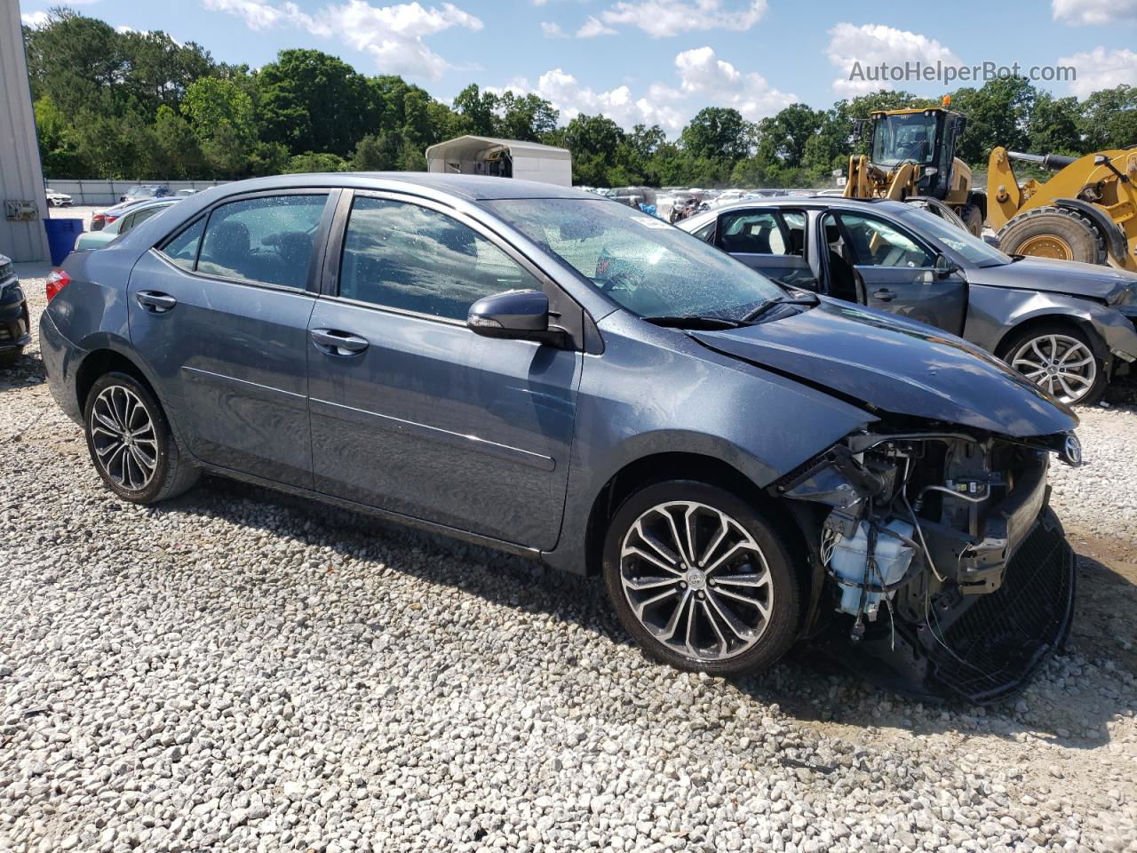 2016 Toyota Corolla L Gray vin: 2T1BURHE6GC624273