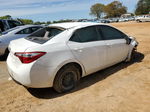 2016 Toyota Corolla L White vin: 2T1BURHE6GC642241