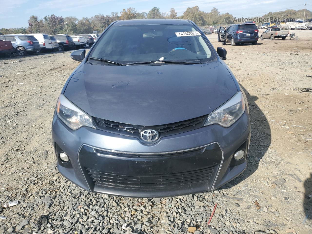 2016 Toyota Corolla L Серый vin: 2T1BURHE6GC683405