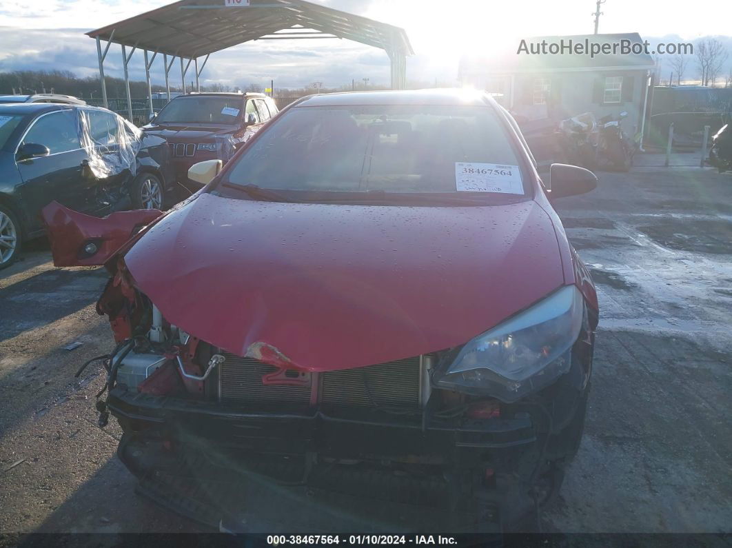 2016 Toyota Corolla Le Red vin: 2T1BURHE6GC696350