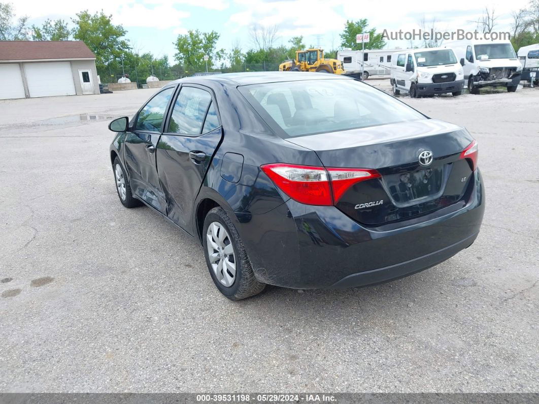 2016 Toyota Corolla Le Black vin: 2T1BURHE6GC707072