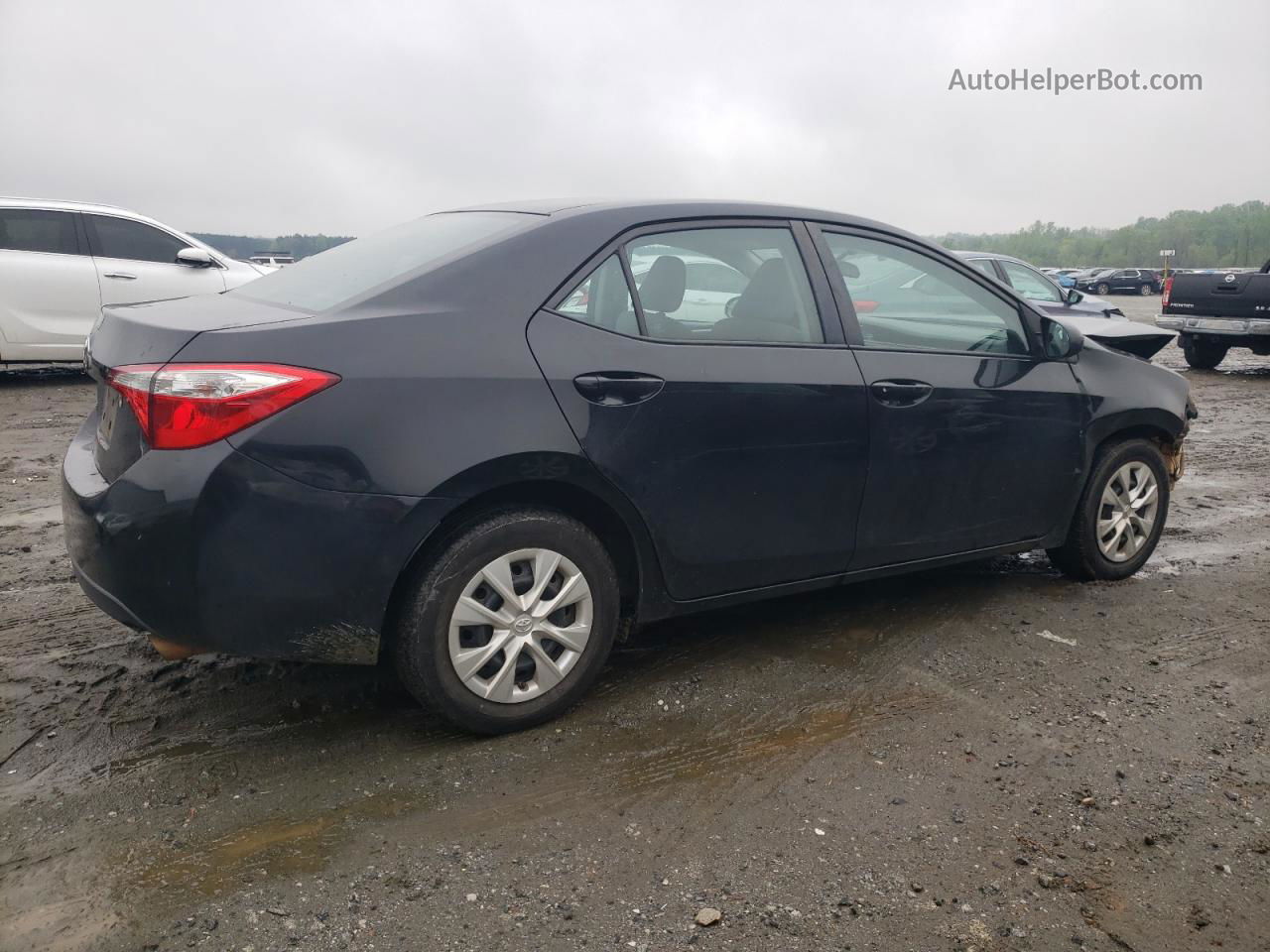 2016 Toyota Corolla L Black vin: 2T1BURHE6GC720100