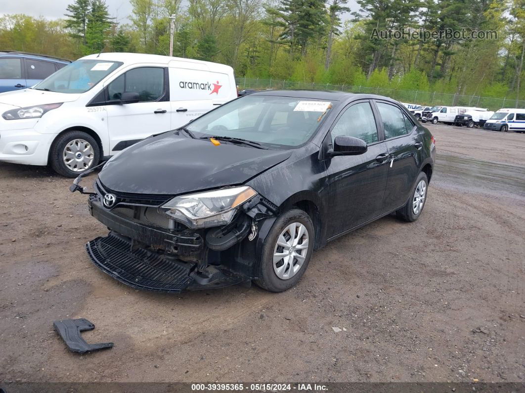 2016 Toyota Corolla L Black vin: 2T1BURHE6GC731856