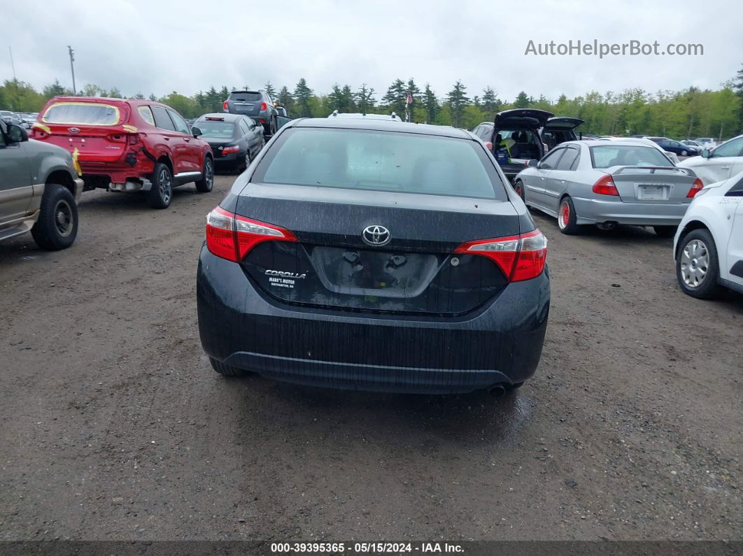 2016 Toyota Corolla L Black vin: 2T1BURHE6GC731856