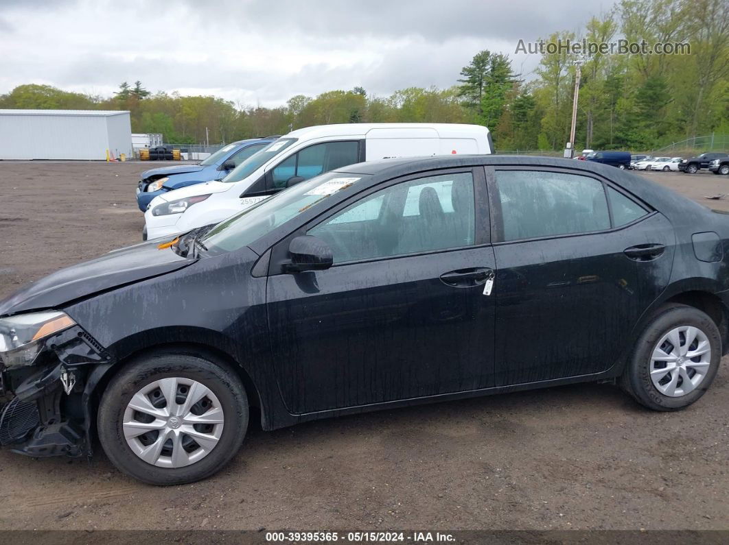 2016 Toyota Corolla L Black vin: 2T1BURHE6GC731856