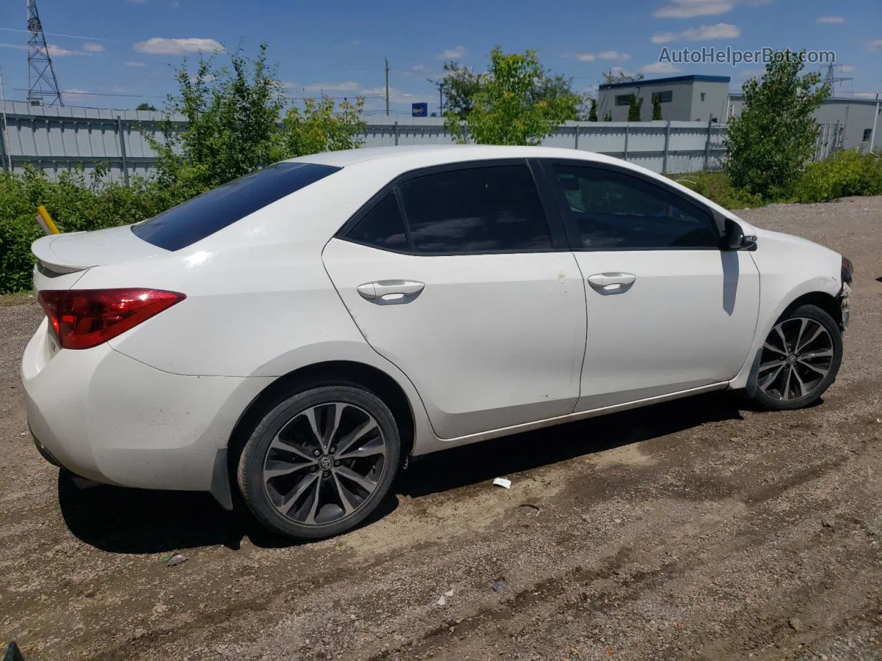 2017 Toyota Corolla L White vin: 2T1BURHE6HC767550