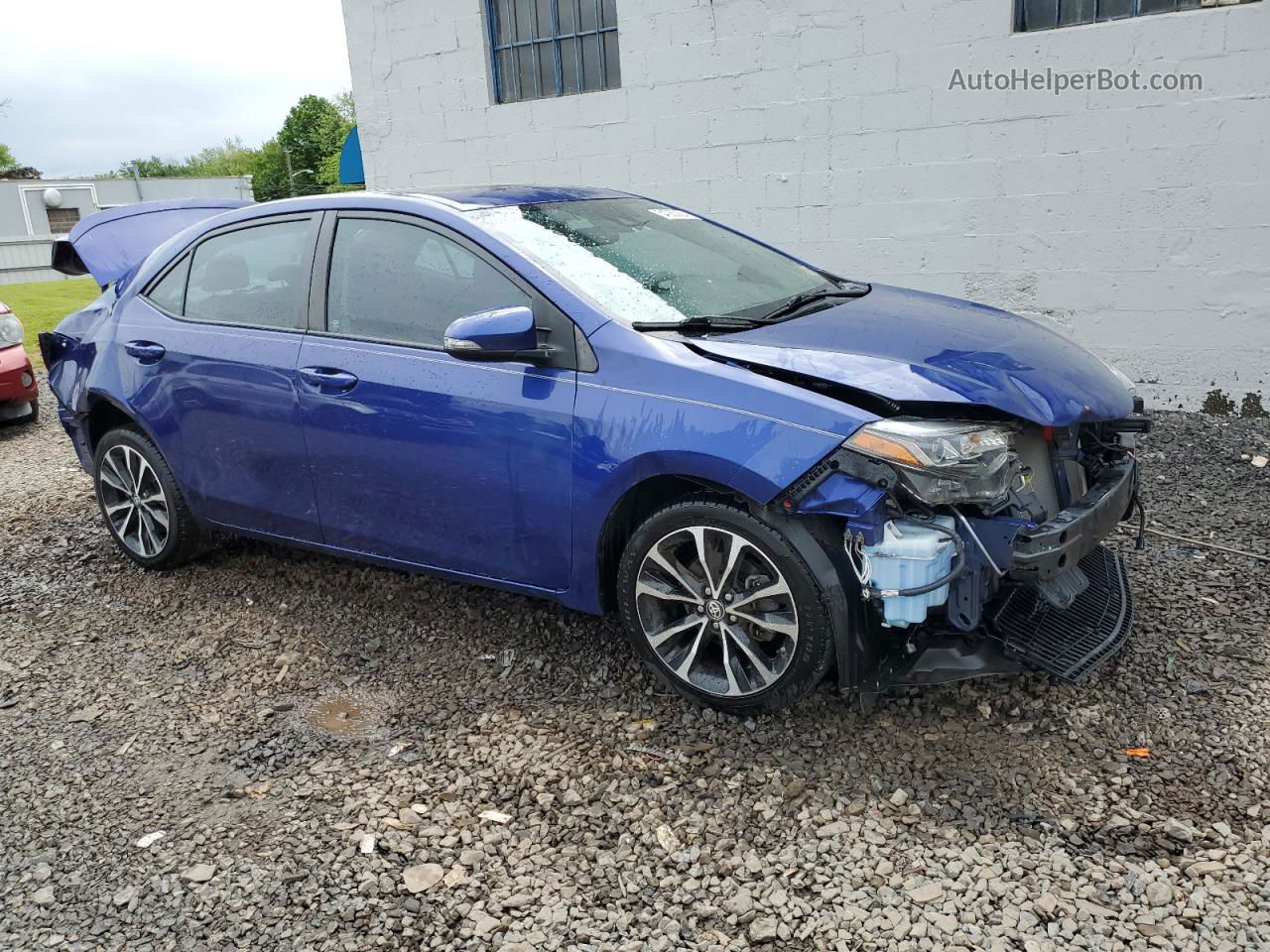 2017 Toyota Corolla L Blue vin: 2T1BURHE6HC788477