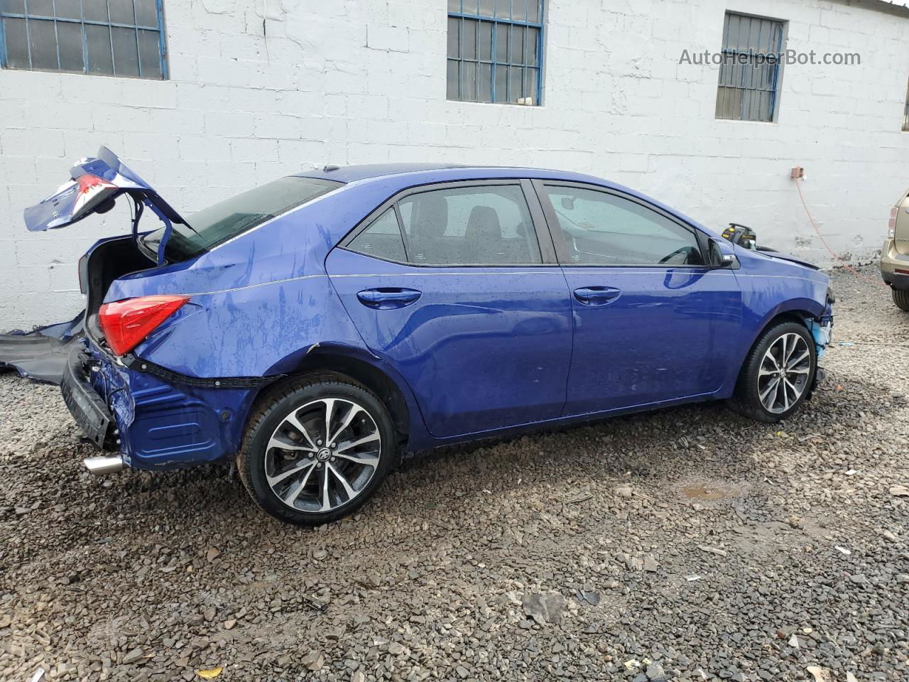 2017 Toyota Corolla L Blue vin: 2T1BURHE6HC788477