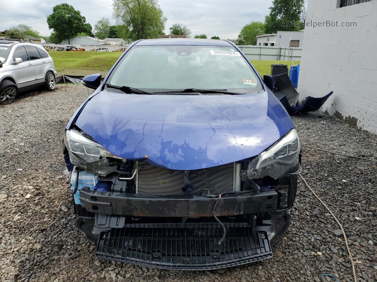 2017 Toyota Corolla L Blue vin: 2T1BURHE6HC788477