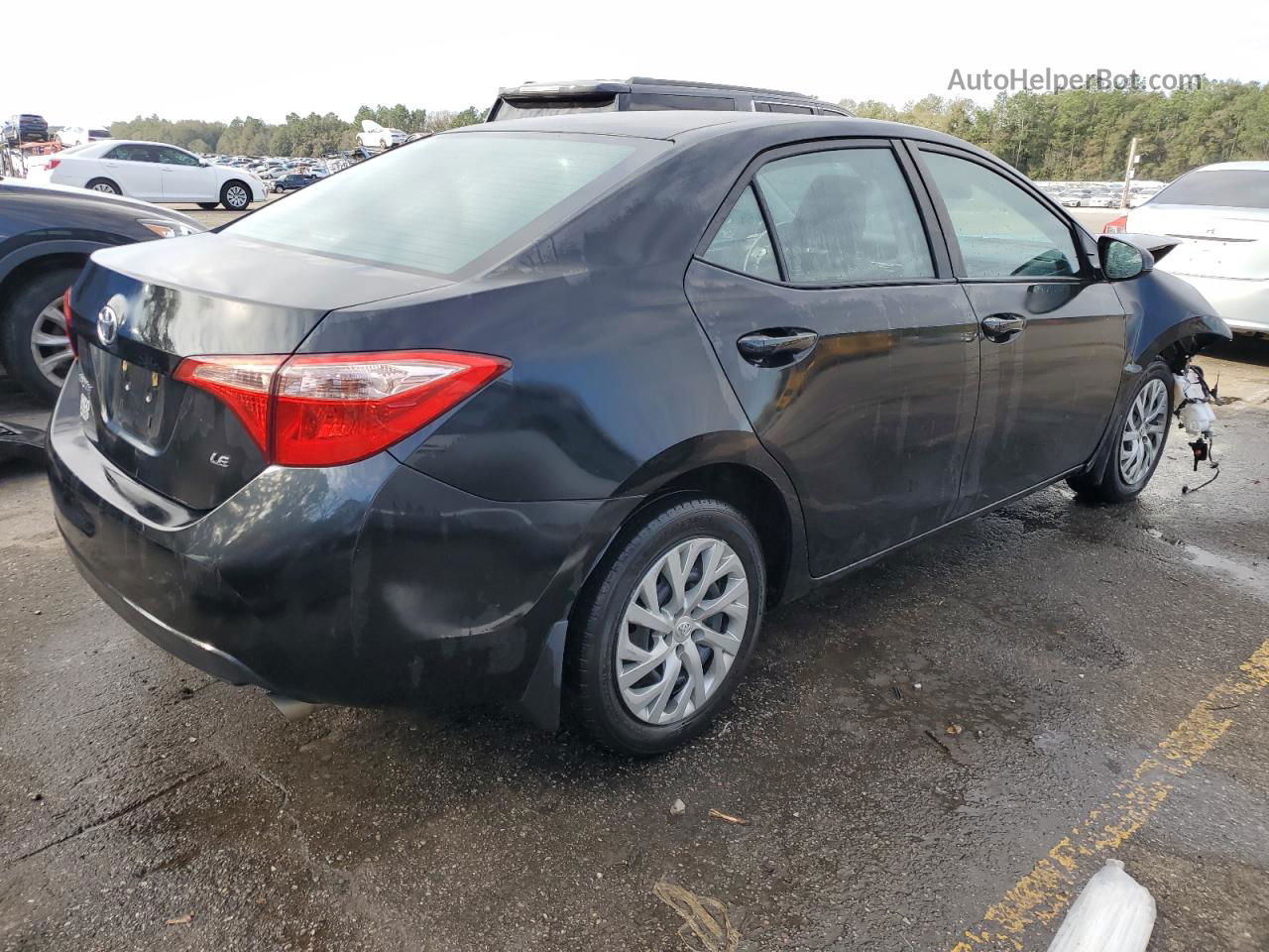 2017 Toyota Corolla L Черный vin: 2T1BURHE6HC794909