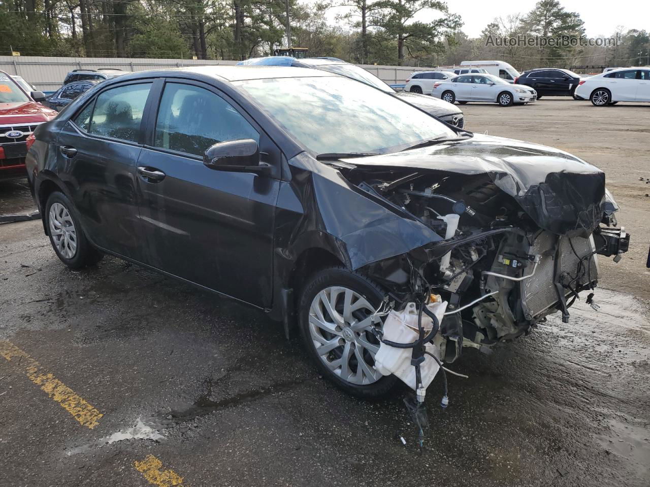 2017 Toyota Corolla L Black vin: 2T1BURHE6HC794909