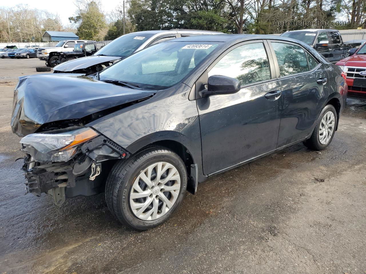 2017 Toyota Corolla L Black vin: 2T1BURHE6HC794909