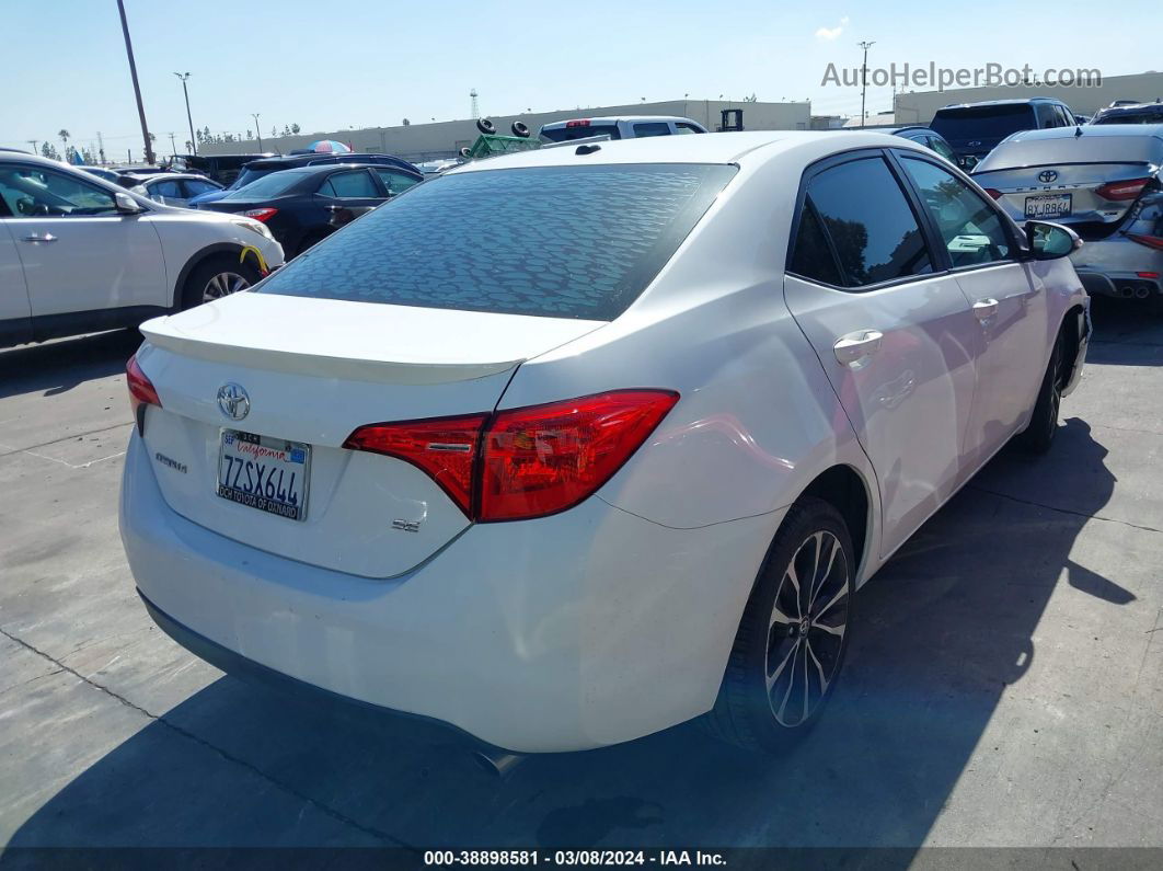 2017 Toyota Corolla Se White vin: 2T1BURHE6HC798152