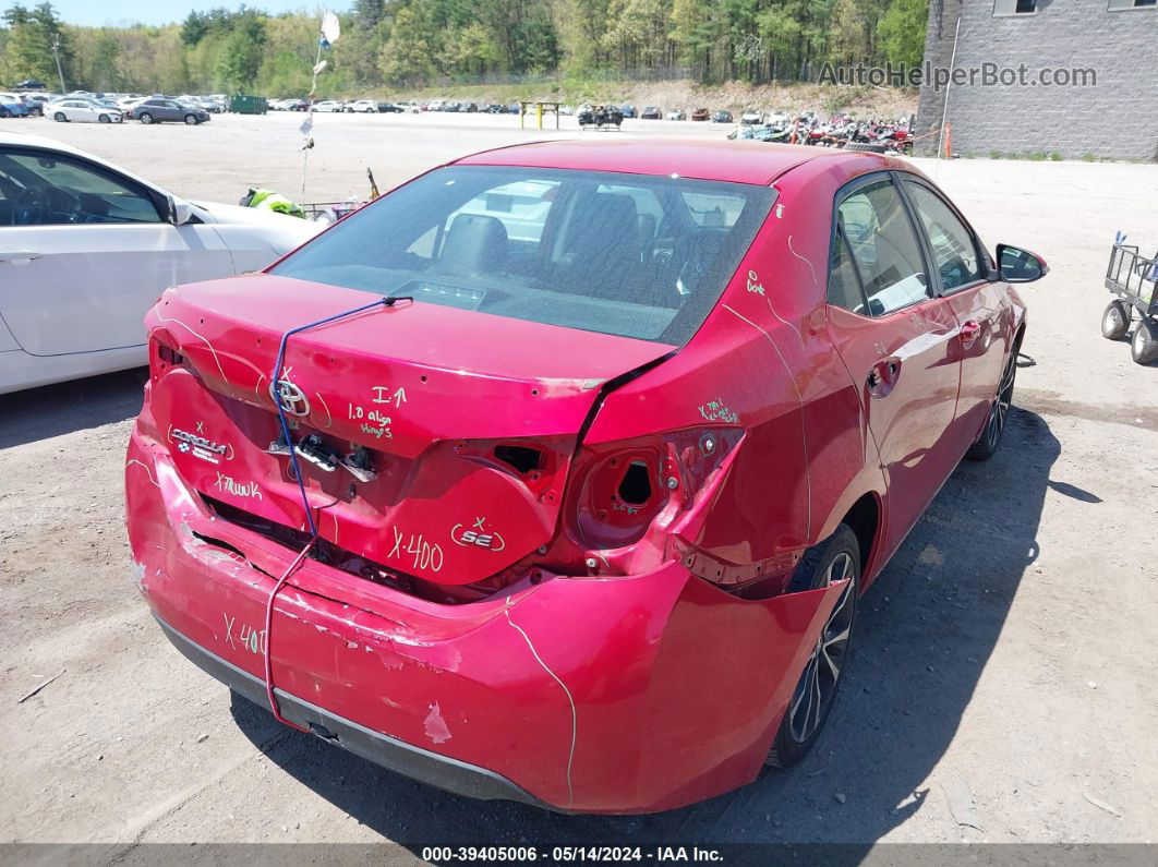 2017 Toyota Corolla Se Red vin: 2T1BURHE6HC809442