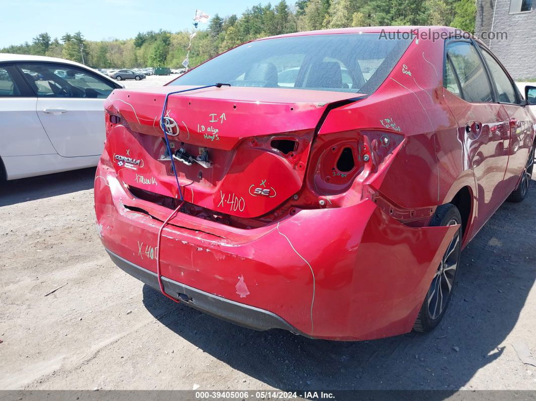 2017 Toyota Corolla Se Red vin: 2T1BURHE6HC809442