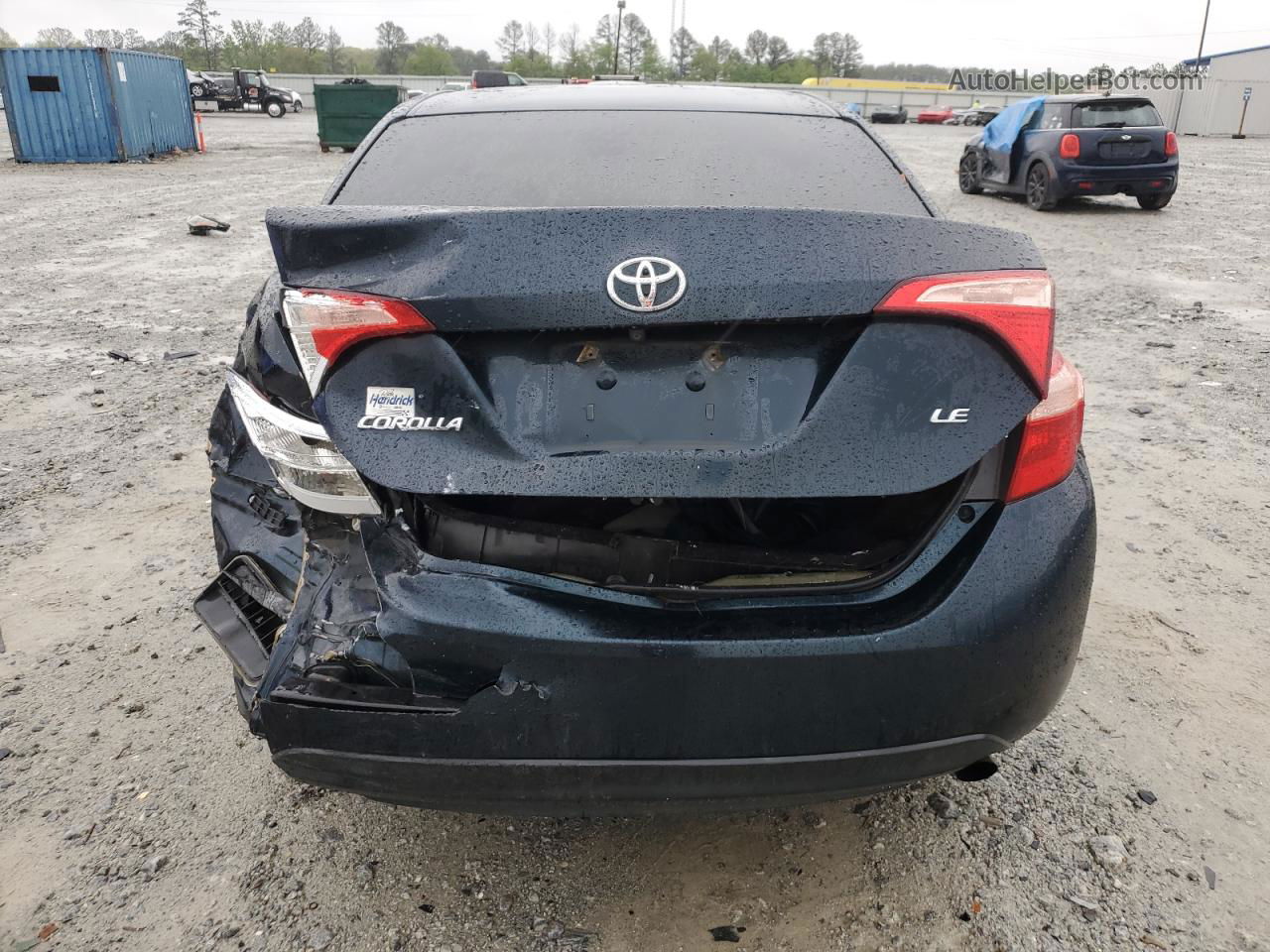 2017 Toyota Corolla L Синий vin: 2T1BURHE6HC831635