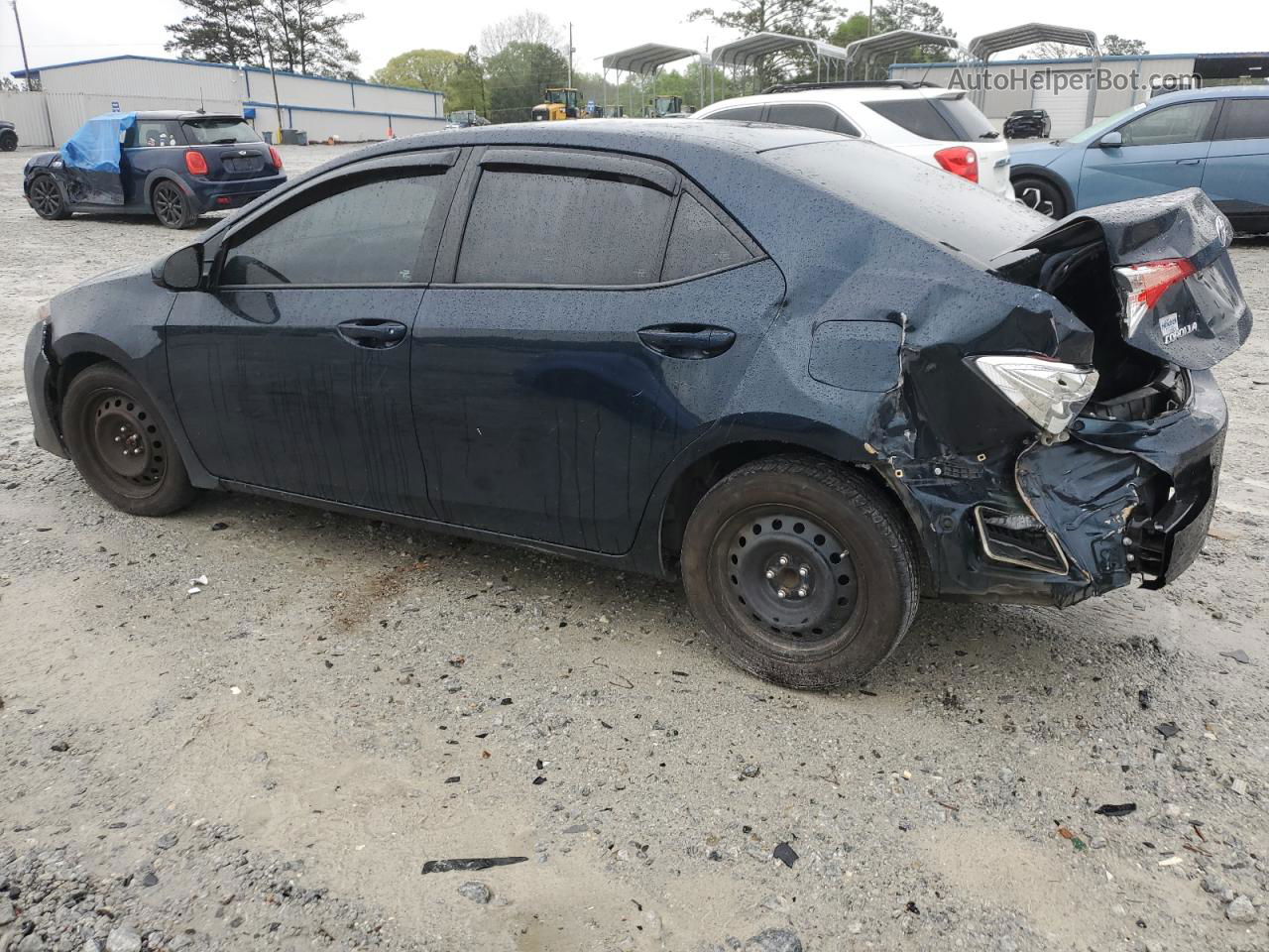 2017 Toyota Corolla L Синий vin: 2T1BURHE6HC831635