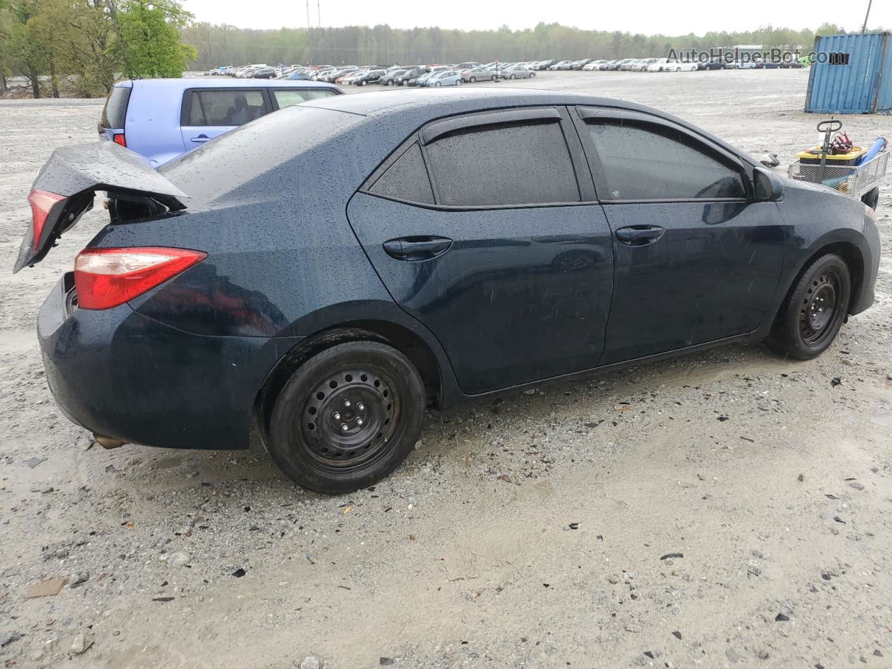 2017 Toyota Corolla L Синий vin: 2T1BURHE6HC831635