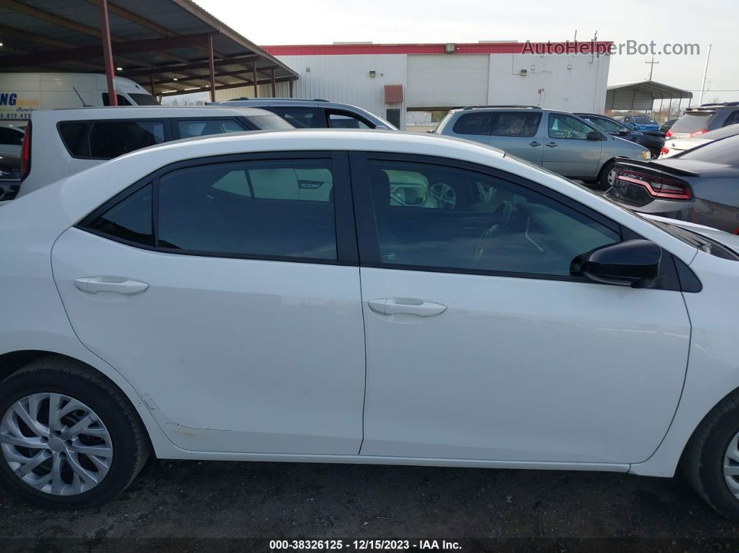 2017 Toyota Corolla Le White vin: 2T1BURHE6HC846362