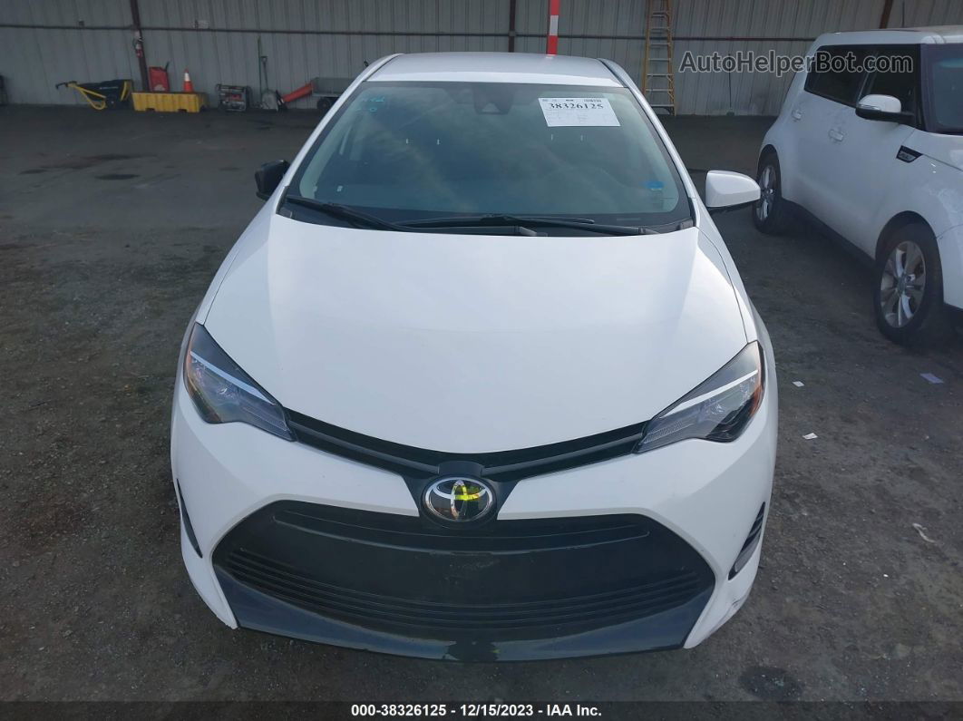 2017 Toyota Corolla Le White vin: 2T1BURHE6HC846362