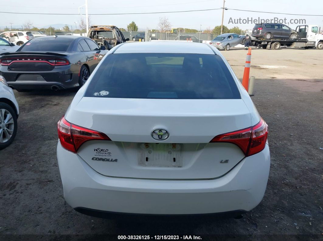 2017 Toyota Corolla Le Белый vin: 2T1BURHE6HC846362