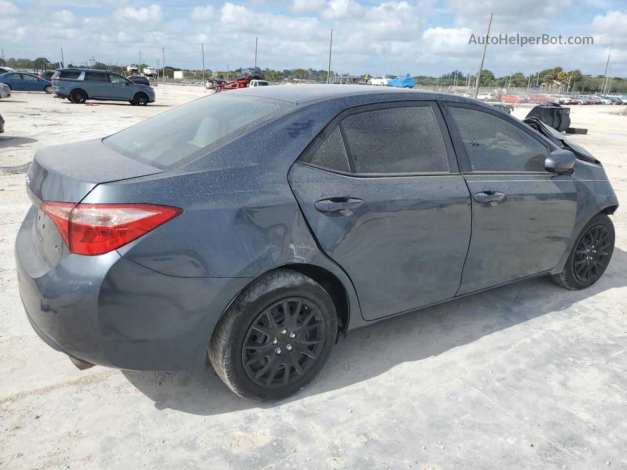 2017 Toyota Corolla L Gray vin: 2T1BURHE6HC878311