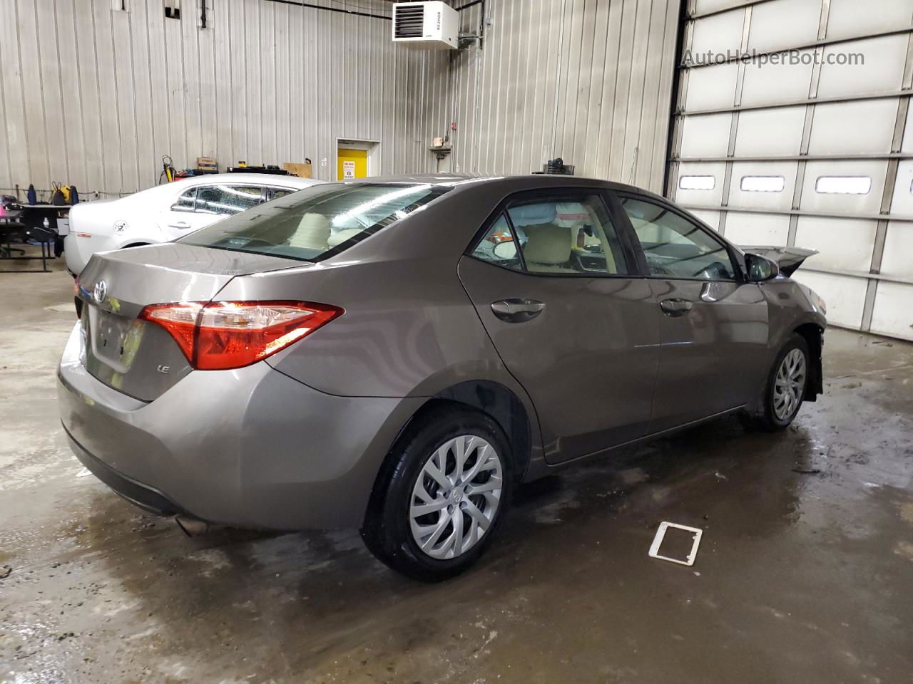 2017 Toyota Corolla L Gray vin: 2T1BURHE6HC878552