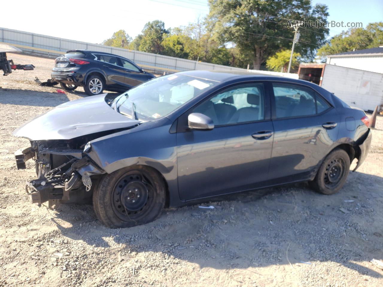 2017 Toyota Corolla L Gray vin: 2T1BURHE6HC898249