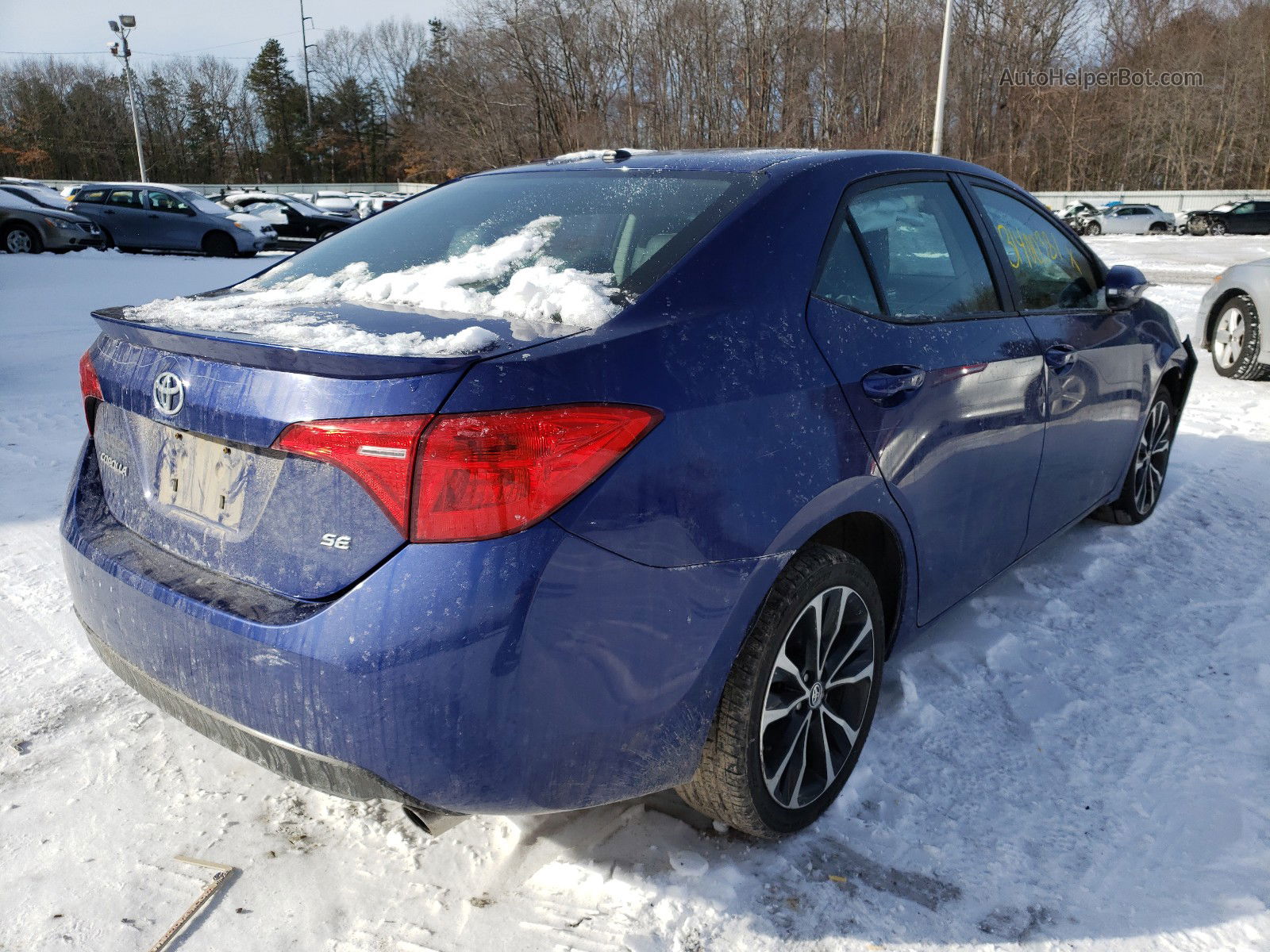 2017 Toyota Corolla L Синий vin: 2T1BURHE6HC899370