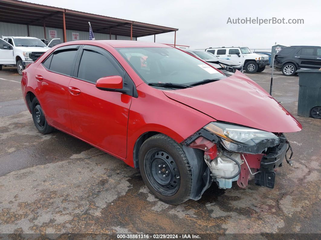 2017 Toyota Corolla Le Red vin: 2T1BURHE6HC934764