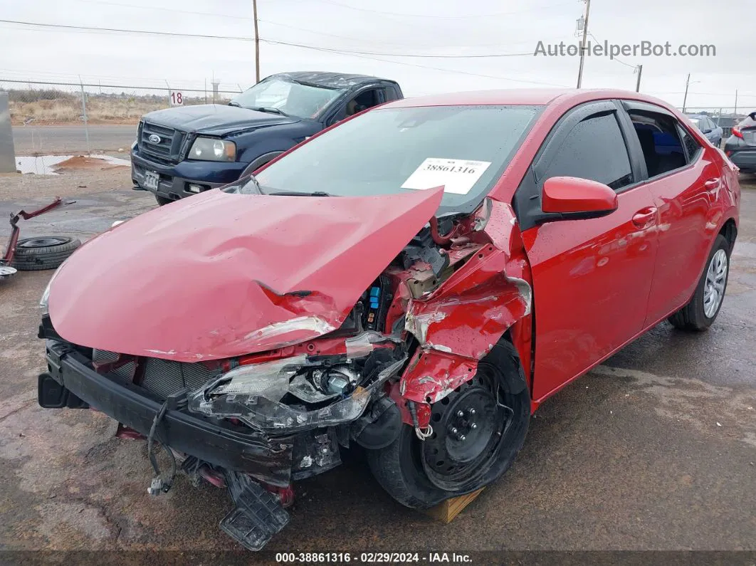 2017 Toyota Corolla Le Red vin: 2T1BURHE6HC934764